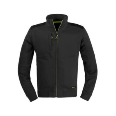 Sweat-shirt Slick fermeture éclair longue noir L 37946 KAPRIOL