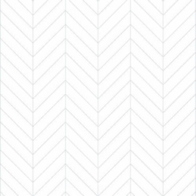 Panneau mural VIPANEL en alu-composite carissima chevrons blancs finition brillant L1500 x H 2550 épaisseur 3 mm 1420001053 ROTH