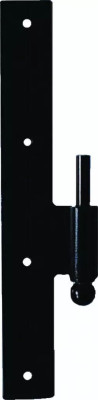 Gond paumelle BBB finition peinture noire hauteur 300 mm gauche réf. 625033 TORBEL INDUSTRIE