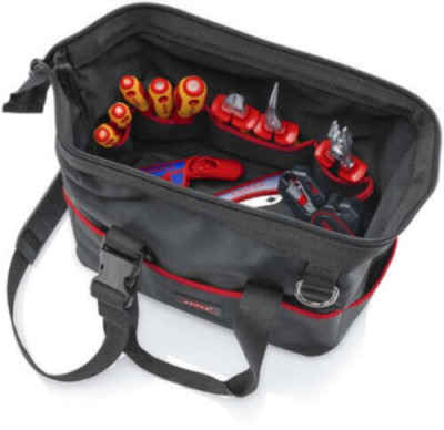 Starter Kit électricien - Sac à outils grande capacité 16 poches avec 11 outils dont 8 Isolés 1000 V 002112E KNIPEX