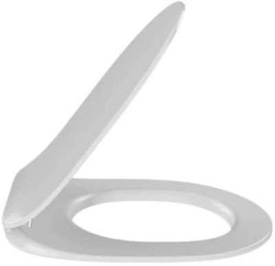Abattant thermodur extra-plat type sandwich à descente progressive et déclipsable. Charnières métal à fixation par-dessus. Blanc E24048-0 JACOB DELAFON