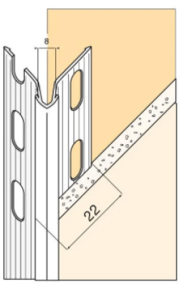 Protège-angle plastique renforcé perforé longueur 2,50 m EDILIANS TECH (EX PROFIMO)