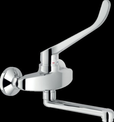 Mitigeur évier mural poignee clinique chrome ASRD115/CCR NOBILI