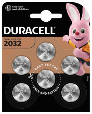 Lot de 6 piles bouton CR2032 - Duracell