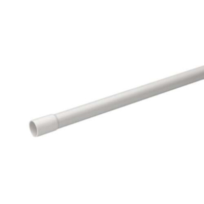 Mureva Tube - conduit rigide tulipé - gris RAL 7035 - longueur 2 m - diamètre externe 16 mm - diamètre interne 13 mm - section 133 mm² - résistance 750 N - PVC - GT 3321 Réf. IMT50516 SCHNEIDER ELECTRIC