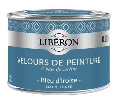 Peinture murale intérieure aspect velours Bleu d’Iroise 0,125 L V33