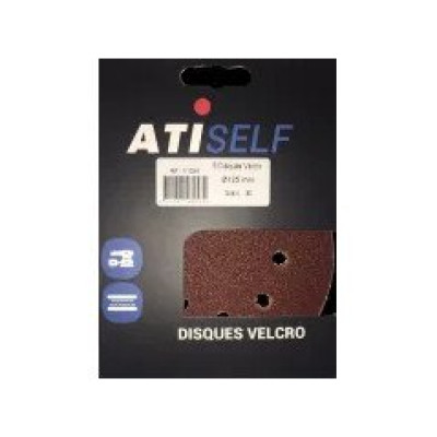 Disque abrasif velcro diamètre 125 grain 120 DSV 8 trous A.T.I