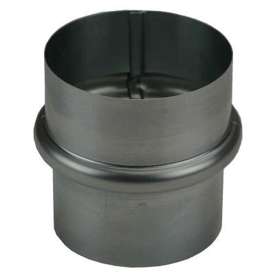Manchon mâle-femelle zinc naturel diamètre 100 AMELUX
