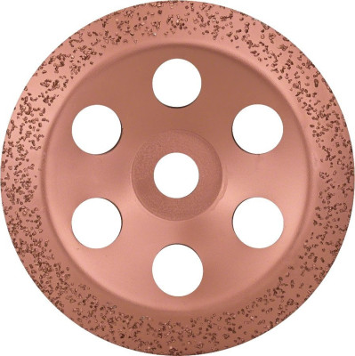 Meule assiette carbure 180mm grain moyen pour grandes meuleuses angulaires avec écrou de serrage - BOSCH - 2608600366