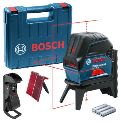 Laser combiné GCL 2-15 + 3 piles 1,5V + coffret - BOSCH - 0601066E02