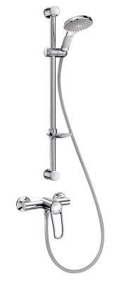 Colonne de douche avec mitigeur SECURITHERM EP monocommande - DELABIE - 2739EPKIT