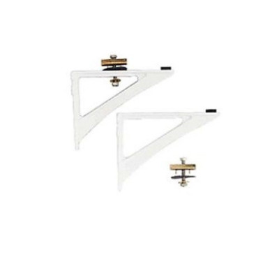 Sachet 2 consoles lavabo aluminium/blanc + fixations blanches D5701AC IDEAL STANDARD