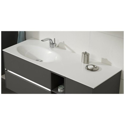 PLAN DE TOILETTE KRION VASQUE A GAUCHE 133X49,8 PELIPAL