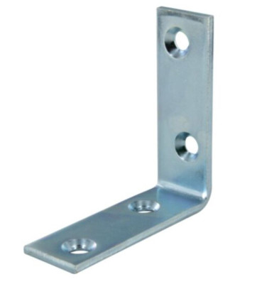 Équerre renforcée acier galvanisé 60 x 60 x 20 58800 INTERGES.COM  