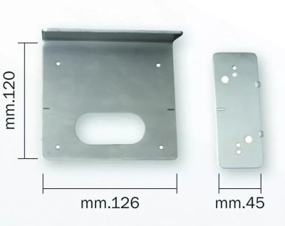 Plaque de fixation L125 pour serrure électrique réf. 050012 ISEO