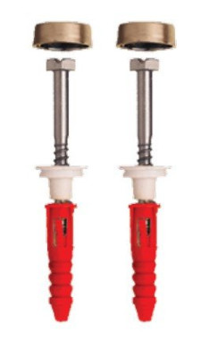 Kit fixation WC FIXOL avec cache-tête FIXWC408 MEIWENTI  