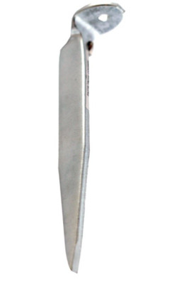 Patte de fiche coudée 80 zinguée NORAIL