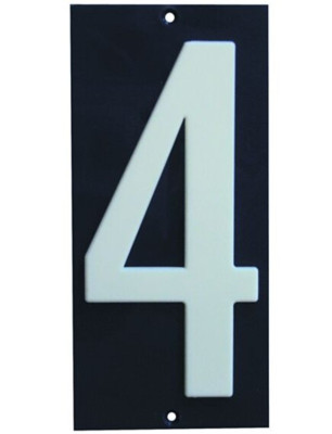 Numéro de rue standard « 4 » réf. 4290348 NOVAP  