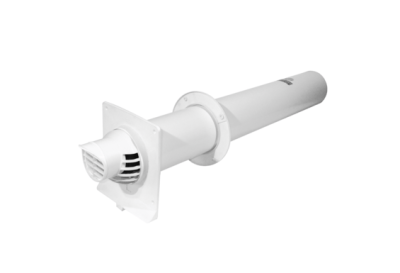 TERMINAL HORIZONTAL 80/125 CONDENSATION EXENTRIQUE BLANC UBBINK