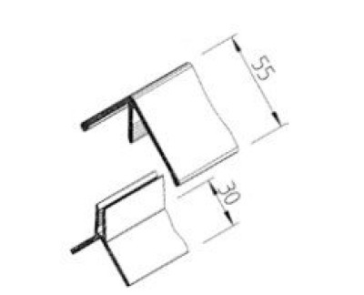 ANGLE SORTANT MULTIPANEEL 2 COMPOSANTS 6 ML GRIS BASALT VINYLIT 