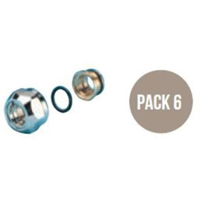 Pack n°6 C89091671 raccord système breveté pour tube cuivre 16/18 CHAPPEE
