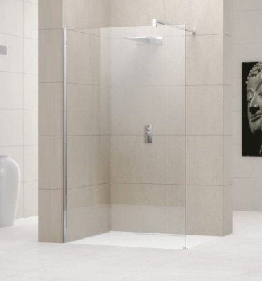 PAROI DOUCHE FIXE F 76/82 POUR PORTE CADREE SILVER ALUTRADE
