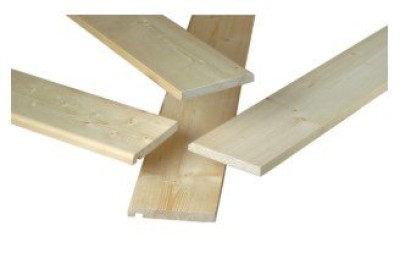 Planche de rive bois nordique 21 x 170 chanfreinée aboutée rainurée longueur 4,50 m PLF SCA WOOD FRANCE GROUPE ISB