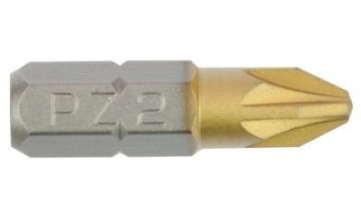 Embout de vissage 1/4\" POZI TIN n°3 longueur 25 SCHILL