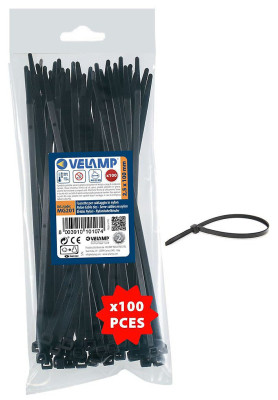 Colliers nylon noirs 2,5 x 100 mm sachet 100 107010107 SFGP SONEPAR  