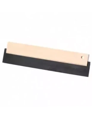 Raclette caoutchouc noir 180 x 75 mm avec monture bois 11200159 SIDAMO