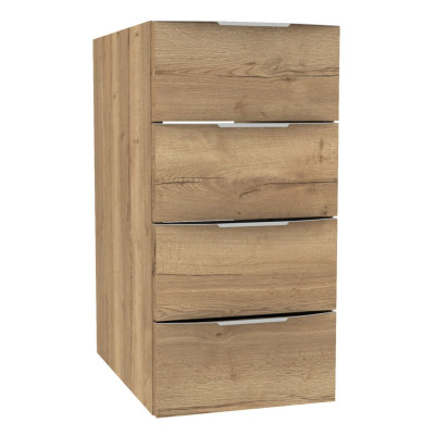 Module sous vasque Plénitude L30 cm 4 tiroirs pour meuble 2 tiroirs P46cm Chêne raphia ALTERNA