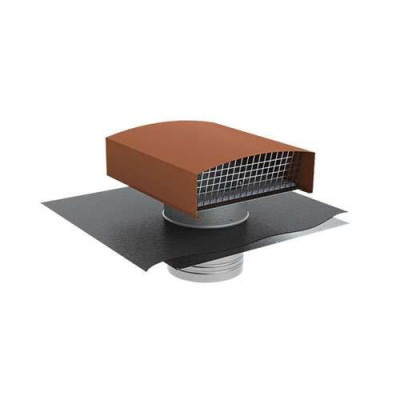 Chapeau de toiture métallique CTM 630 tuile 6018 ANJOS VENTILATION