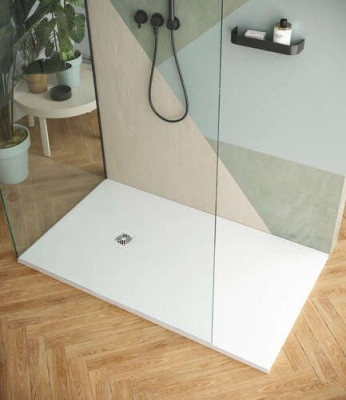 Receveur de douche extra-plat Neo Plus Lisse 90x200 cm Bianco bonde centrale SNES0051-BIA HIDROBOX