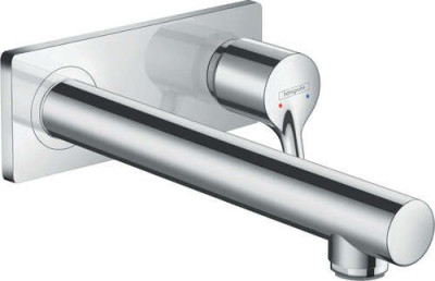 Mitigeur de lavabo encastré mural Talis S bec 225 mm bonde à écoulement libre 72111000 HANSGROHE