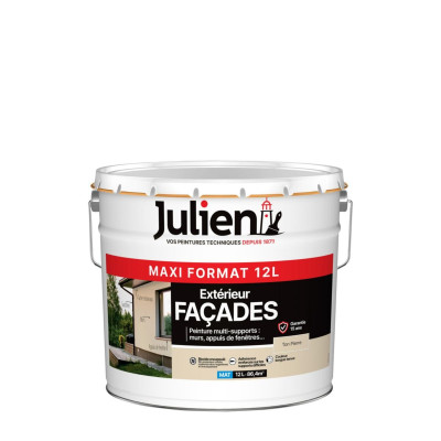 Peinture Multi-supports Façade - ton pierre - seau de 12 L JULIEN