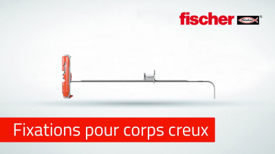 Cheville à bascule en nylon DUOTEC 10 avec vis à tête fraisée - sachet de 4 pièces FISCHER