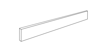 Plinthe effet ciment Fast - grès cérame rectifié - gris - 7,2x60 cm NOVOCERAM