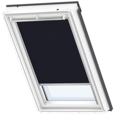 Store manuel d'occultation DKL pour fenêtre de toit PK08 94x140 cm - bleu foncé VELUX