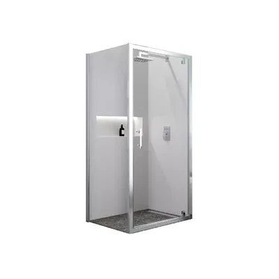 PAROI DOUCHE FIXE F 86/92 POUR PORTE CADREE SILVER ALUTRADE
