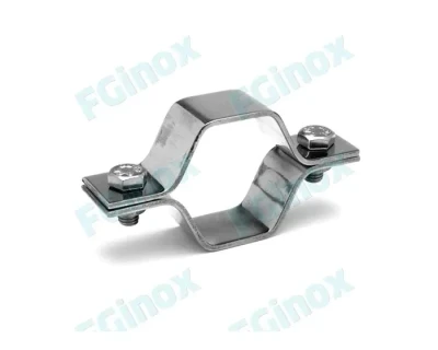 Collier hexagonal D25 inox + boulon CH25 FG INOX