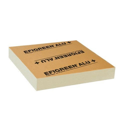 Panneau Efigreen ALU + 600 x 600 mm épaisseur 60 mm R=2,75 m².(K/W) ACERMI 15/006/1093 SOPREMA