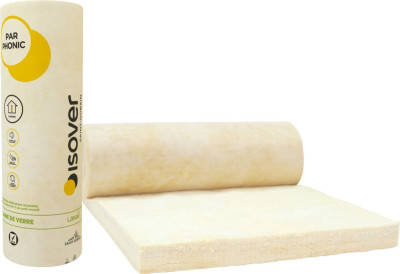 Laine de verre Isoconfort 32 épaisseur 120 mm 3,0x1,2 m R=3,75 m².k/w ACERMI 05/018/384 ISOVER