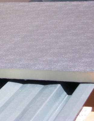 Panneau Efigreen acier épaisseur 60 mm 2,5x1,20 m R=2,70 m².k/w ACERMI 03/006/109 SOPREMA