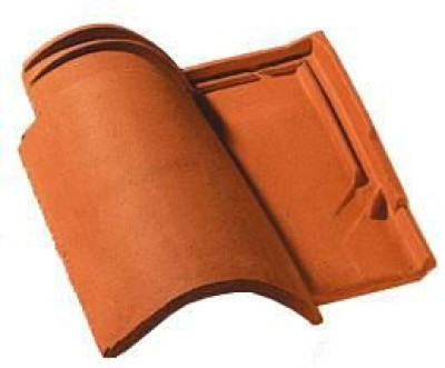 Tuile 2/3 pureau Médiane Plus 101.11 terre cuite teinte rouergue Longueur 330 mm ref 63368 teinte 084 EDILIANS