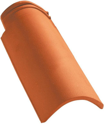 Demi-tuile Médiane Plus 101.01 terre cuite teinte rouergue Longueur 453 mm teinte 084 EDILIANS