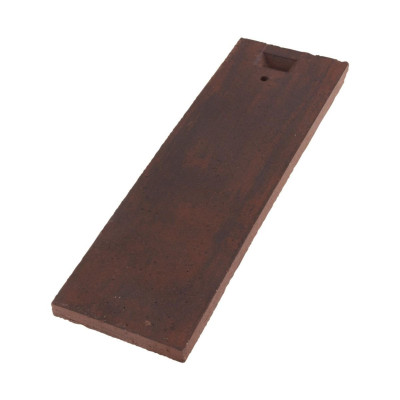 Demi-tuile tuile plate terre cuite Eminence 5EM 8,5x27 cm Rouge flammé 143602 TERREAL