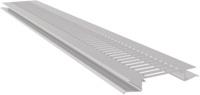Profil de ventilation alvéolaire pour lambris PVC blanc Longueur 5 m largeur 100 mm  F109 FREEFOAM