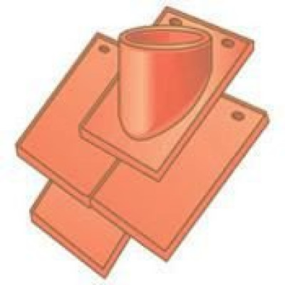 Douille pour diamètre 100 mm tuile plate terre cuite Rustique 62NO Vieilli touraine 129968 TERREAL
