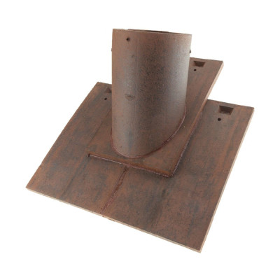 Douille pour diamètre 100 mm tuile plate terre cuite Eminence 62EM Ardoisé irisé 136784  TERREAL