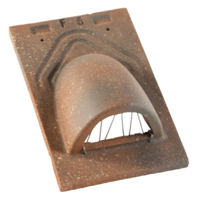 Tuile de Ventilation 17x27 grille métallique (section de ventilation 23 cm²) 599.20 pour tuile plate Grossouvre et Doyer coloris sepia CC073 EDILIANS